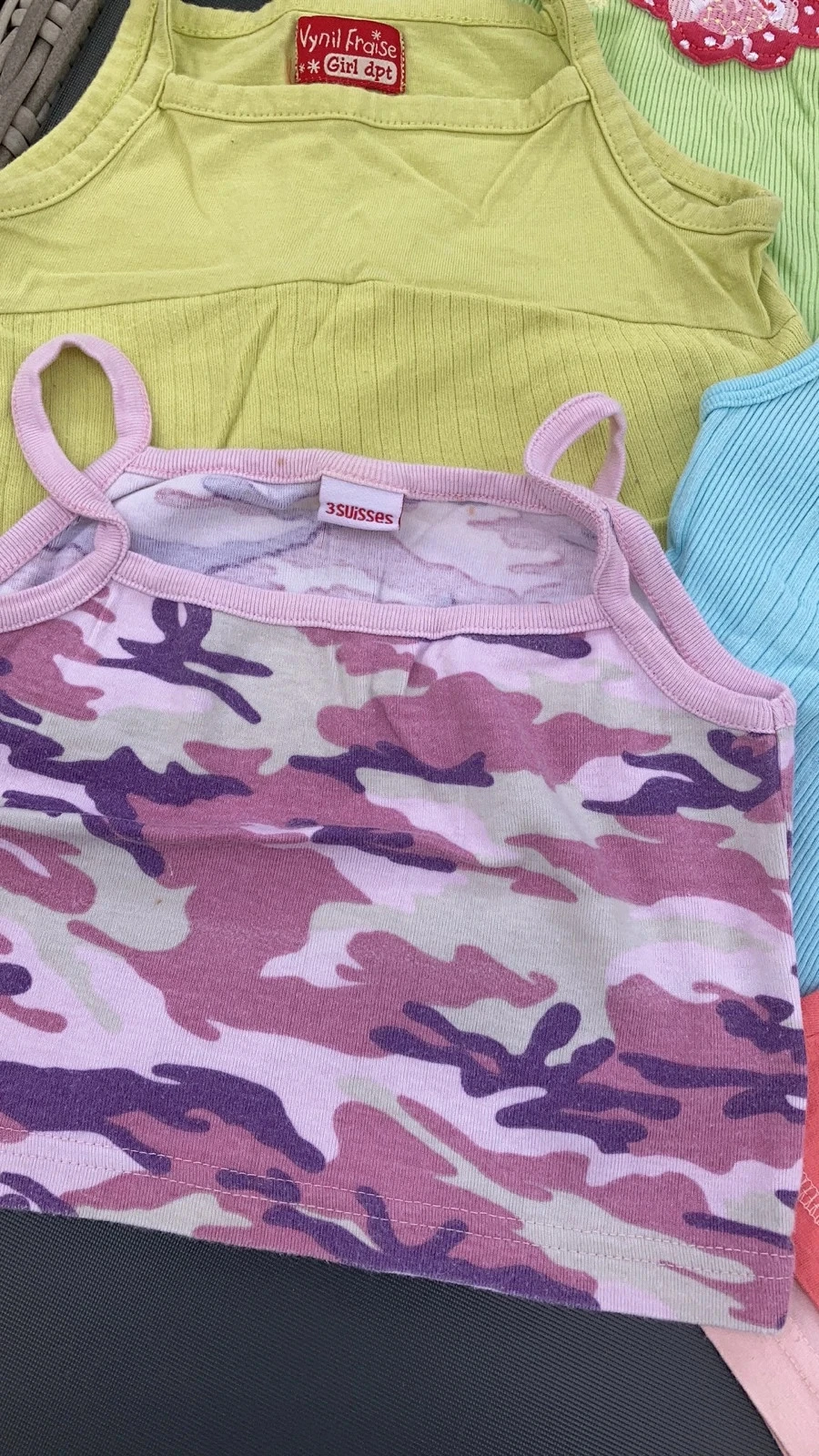 Lot débardeur vêtement bébé fille 24 mois enfant 2 ans garde robe – photo 2
